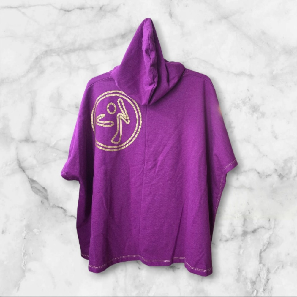Zumba Disco Sweatshirt  Hoodie Kangaroo Pockets Size XL - Picture 2 of 6